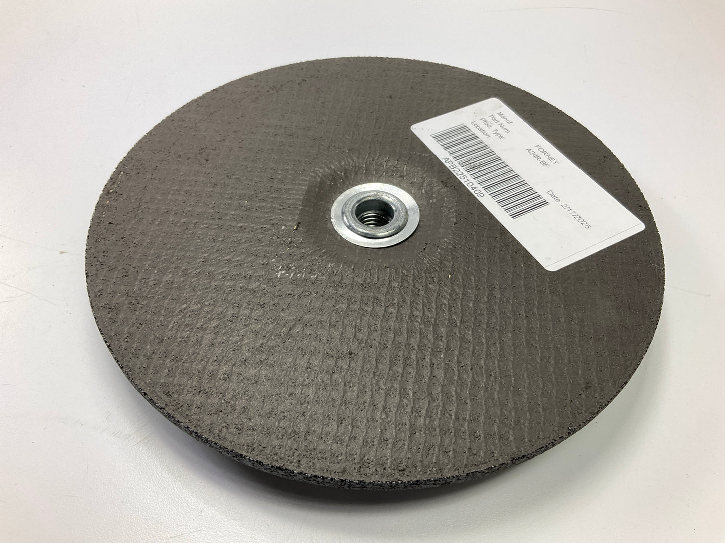 Forney 71883 Grinding Wheel | 9 In Dia | 1/4 In Thick | 5/8-11 In Arbo | 24 Grit