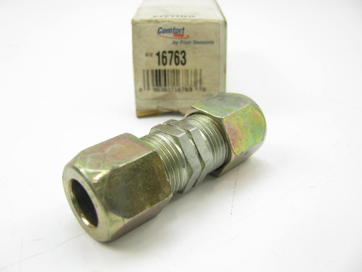 Four Seasons 16763 Straight Compression Air Conditioning Fitting - 1/2'' X 1/2''