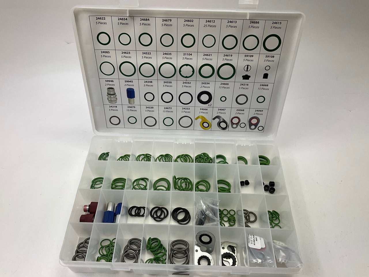 Four Seasons 24813 Air Conditioning Service Parts Organizer & Assortment, 626 PC