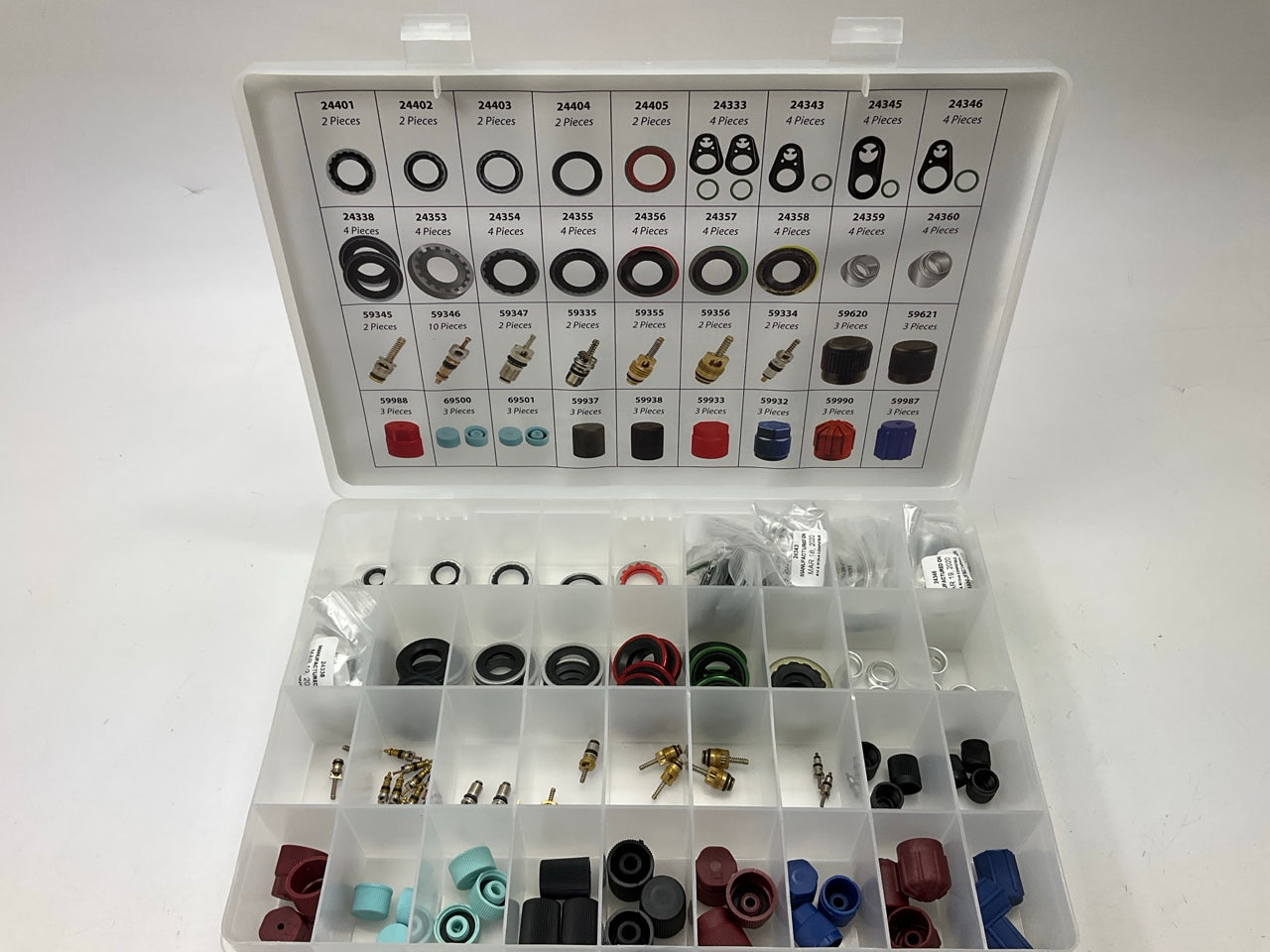 Four Seasons 24813 Air Conditioning Service Parts Organizer & Assortment, 626 PC