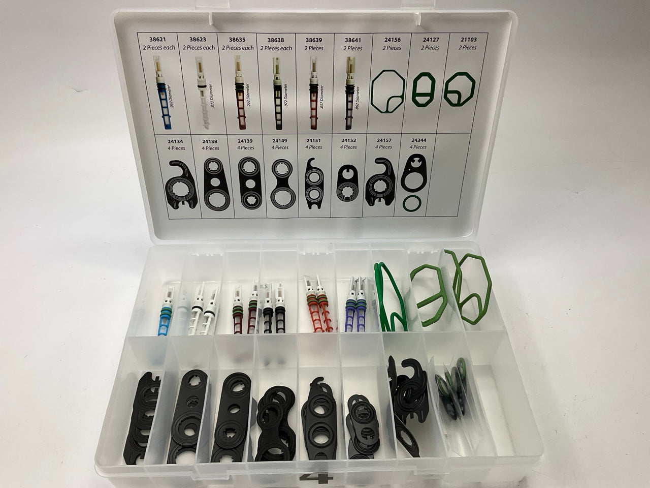 Four Seasons 24813 Air Conditioning Service Parts Organizer & Assortment, 626 PC
