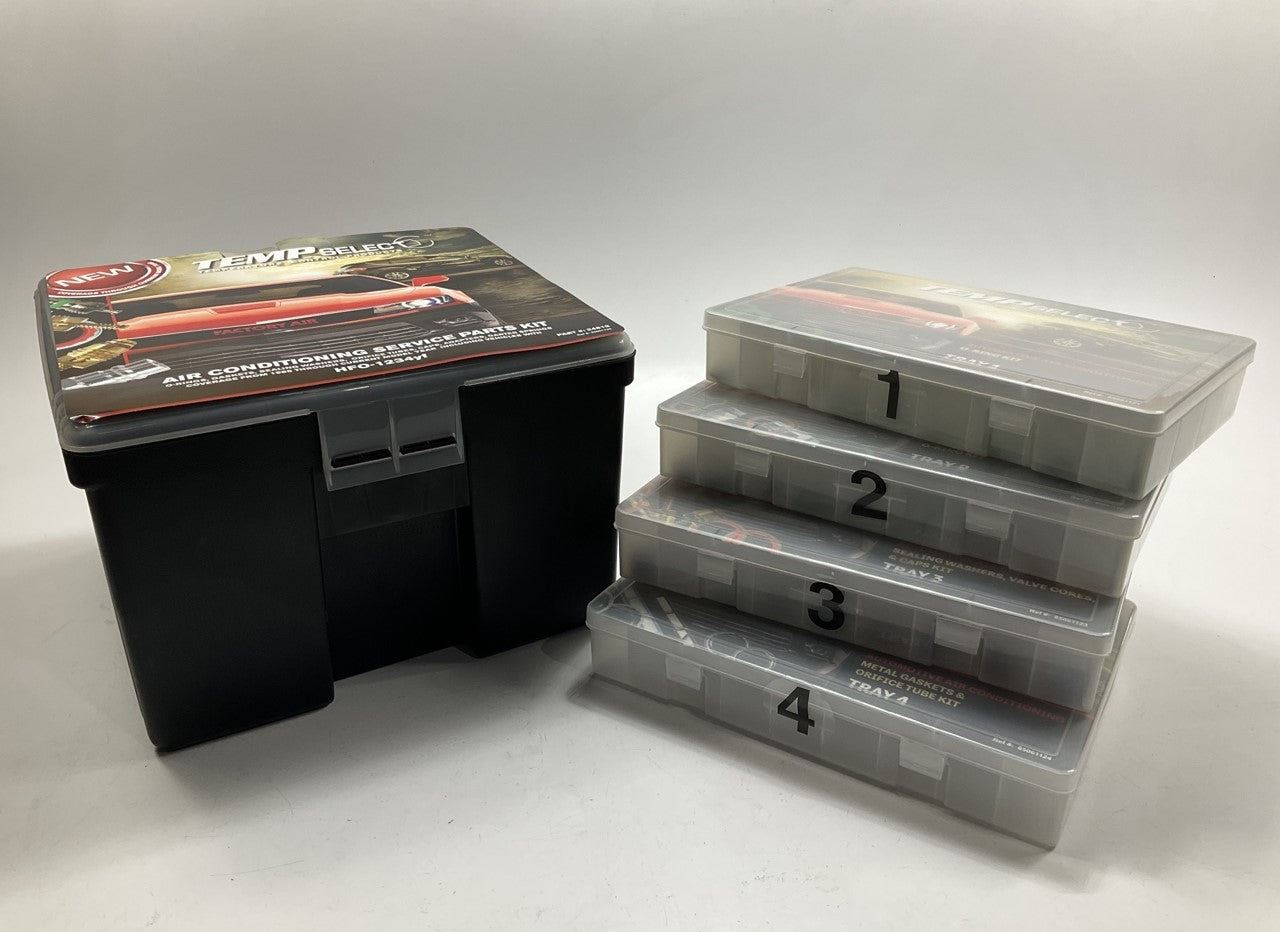 Four Seasons 24818 A/C Specialist O-Ring Tech (4) Tray Parts Assortment, 551 PCS