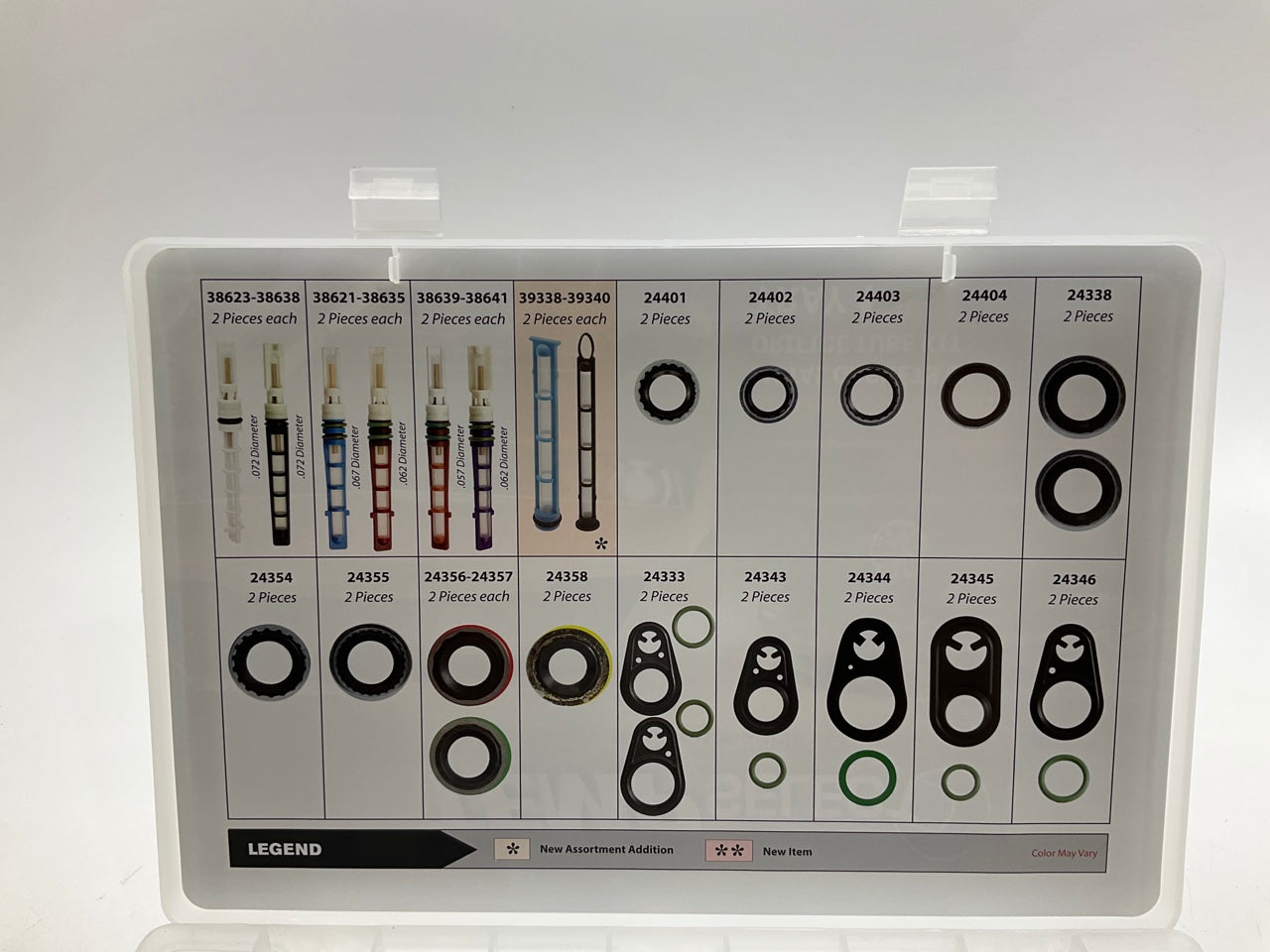 Four Seasons 24818 A/C Specialist O-Ring Tech (4) Tray Parts Assortment, 551 PCS