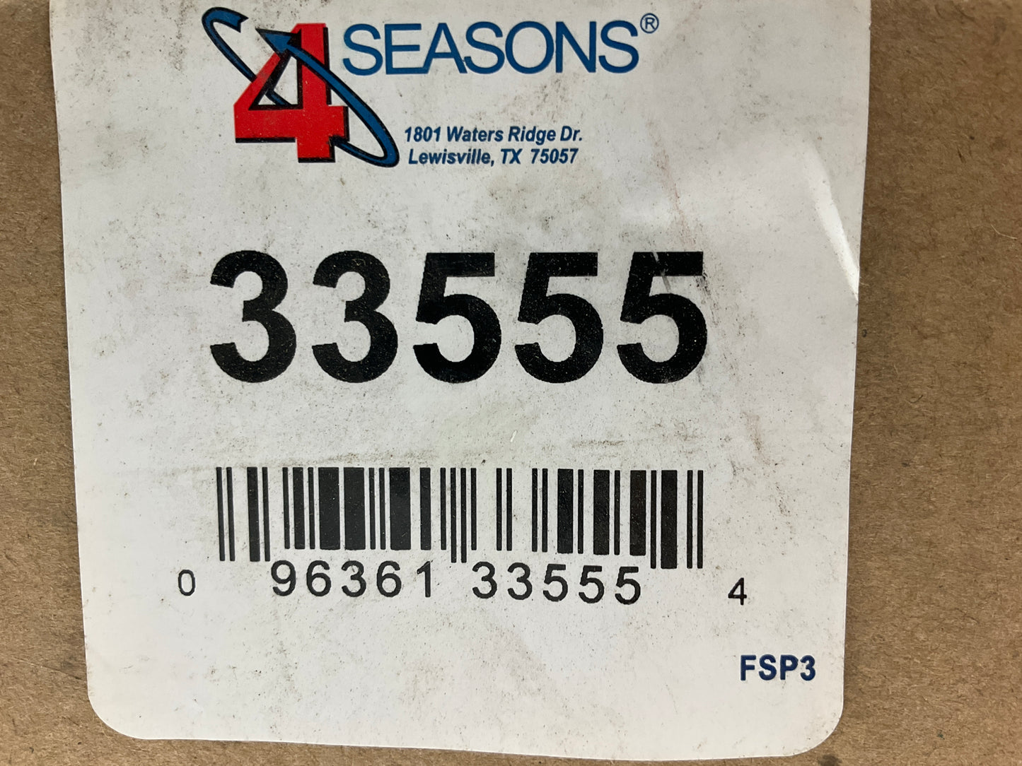Four Seasons 33555 A/C Receiver Drier