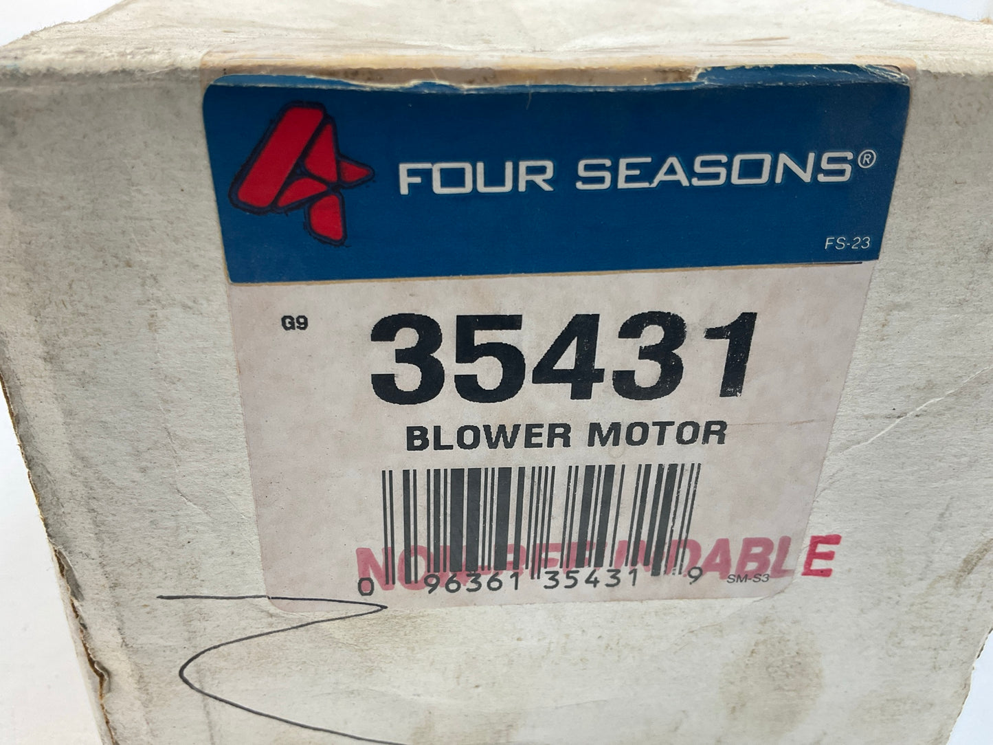 Four Seasons 35431 HVAC Blower Motor 1986-1991 MC, 1986-1993 MR