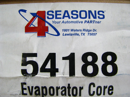 Four Seasons 54188 A/C Evaporator Core For 1997-2001 JEEP TJ, Wrangler, Cherokee