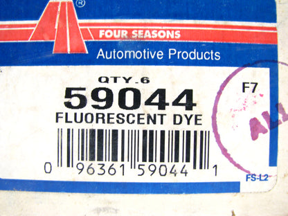 (6) 4 Seasons 59044 Fluorescent Leak Detection Dye Tracer Sticks, 0.03 OZ Each