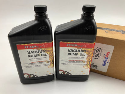 (2) Four Seasons 59091 1 Quart Bottles Of Vacuum Pump Oil