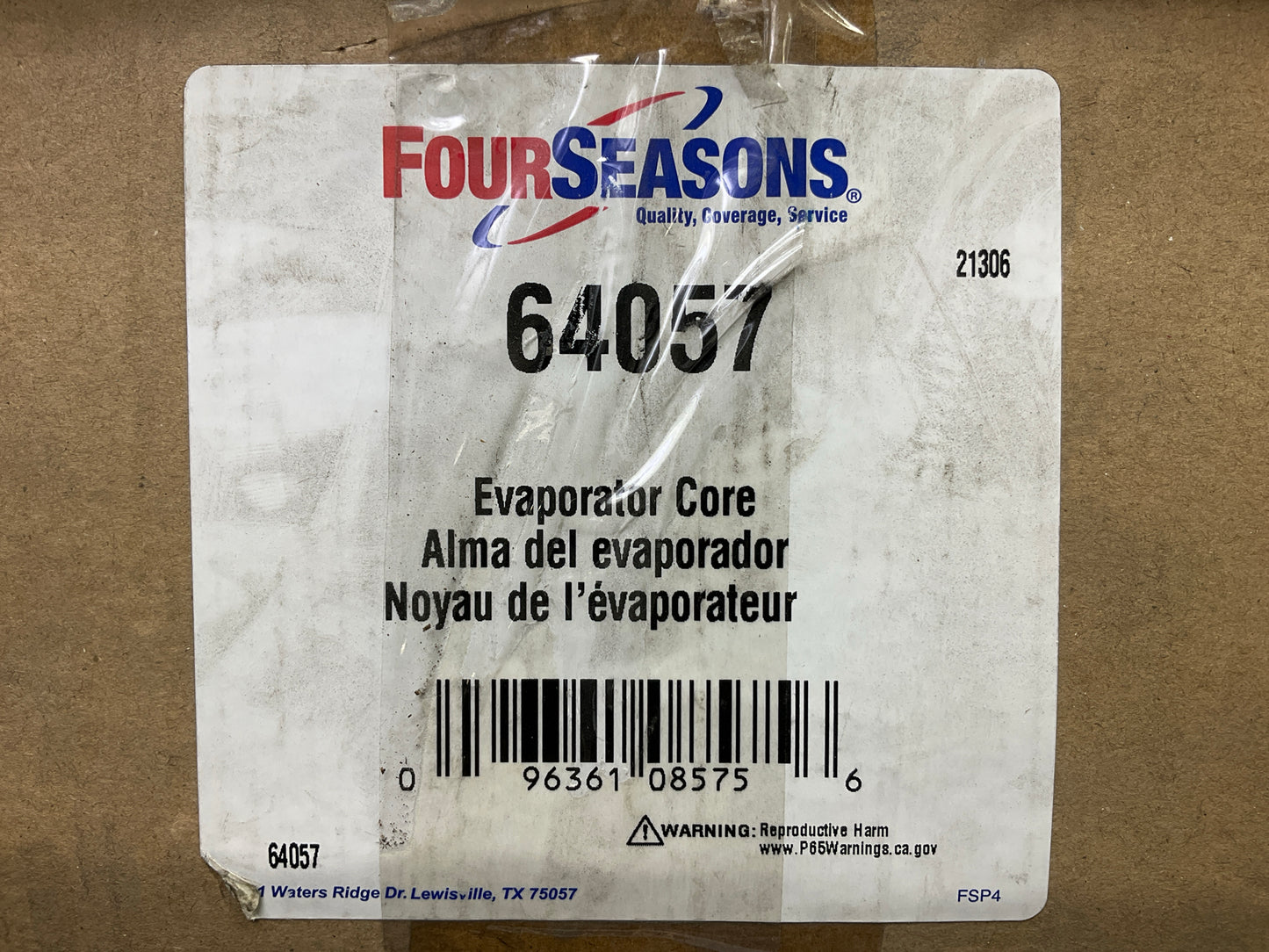 COSMETIC DAMAGE SEE PHOTOS Four Seasons 64057 A/C Evaporator Core