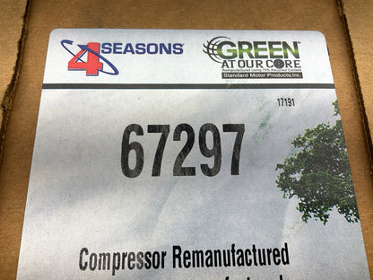 REMAN Four Seasons 67297 A/C Compressor 09-11  Aveo, Aveo5, 07-10 G3, 09 G3 Wave