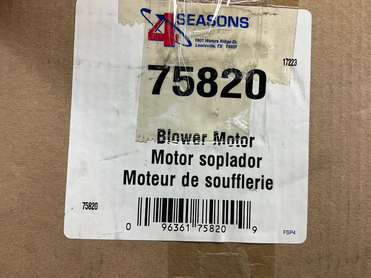 Four Seasons 75820 HVAC Blower Motor