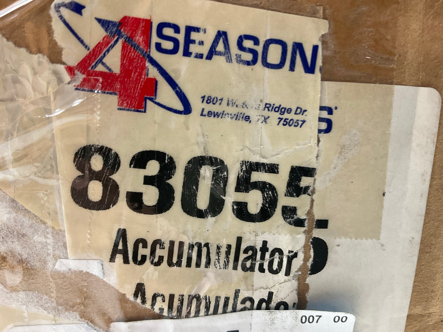 Four Seasons 83055 A/C Accumulator  For 2000-2003 Ford Focus