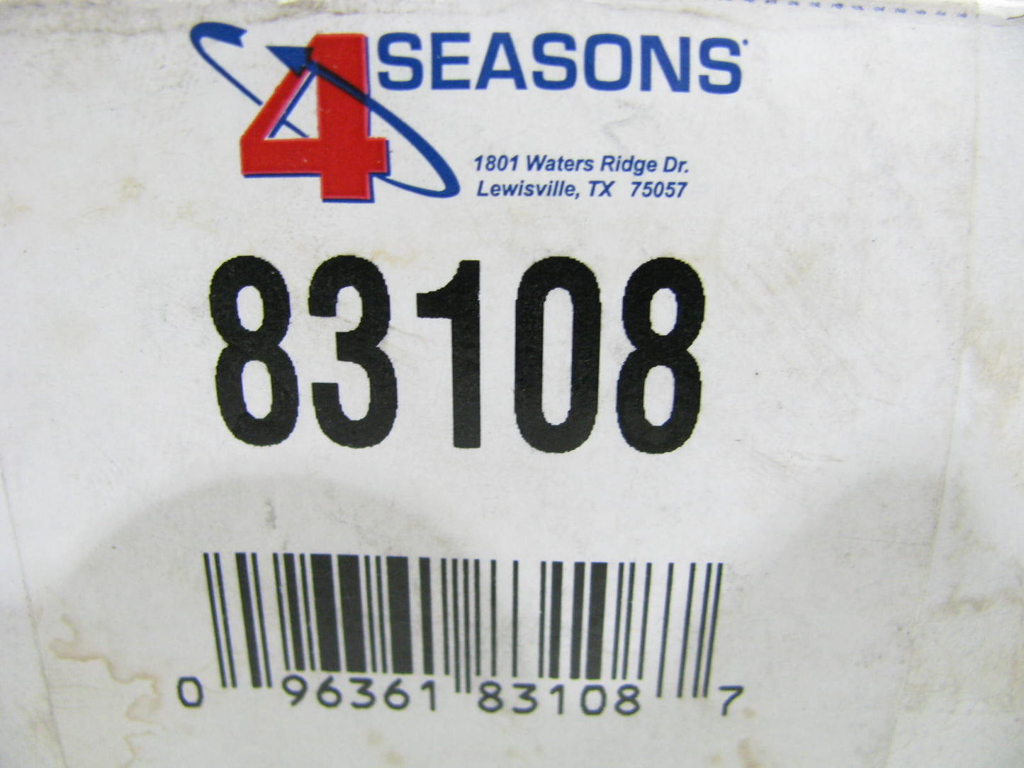 Four Seasons 83108 A/C Receiver Filter Drier