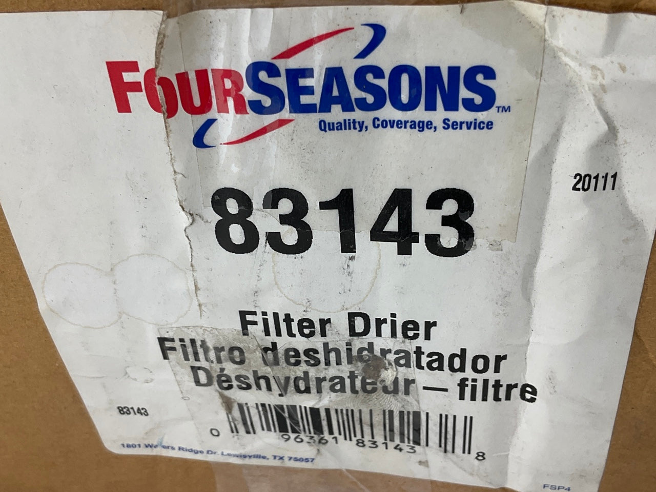 Four Seasons 83143 A/C Receiver Drier With Hose - 2008-2012 Ford Escape, Tribute