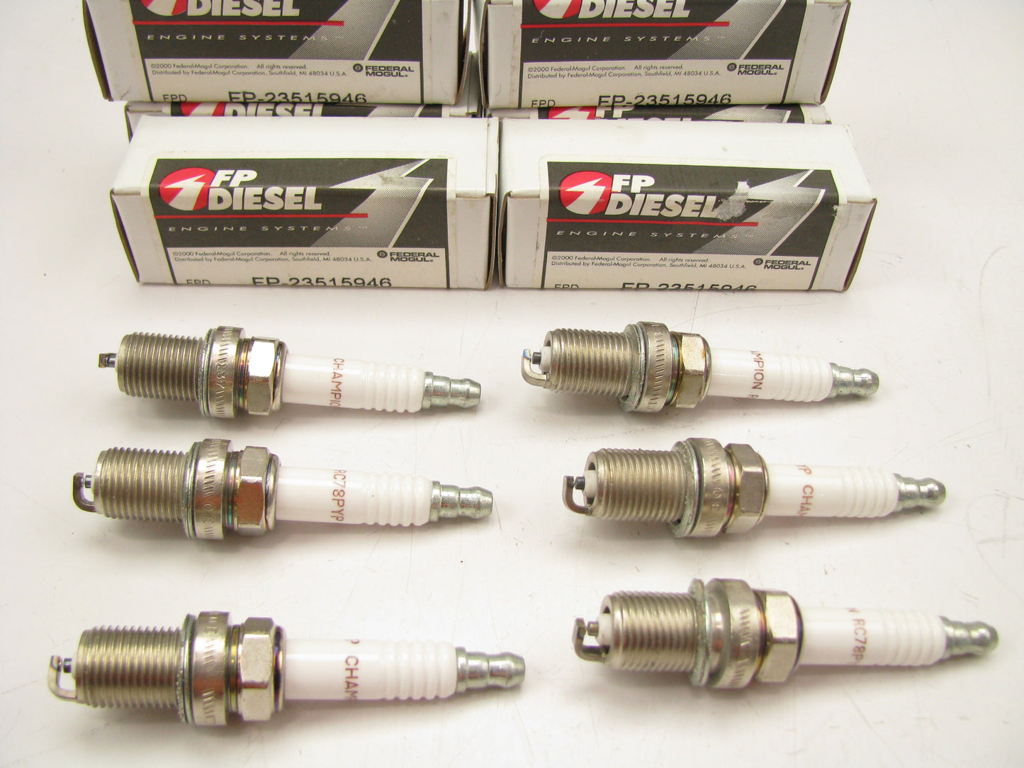 (6) Fp Diesel FP-23515946 INDUSTRIAL Spark Plugs RC78PYP