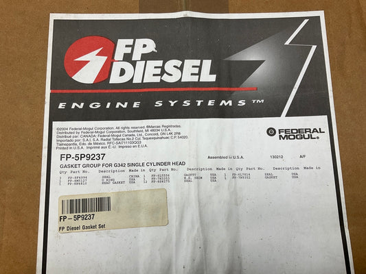 FP Diesel FP-5P9237 Engine Cylinder Head Gasket Set For CAT G342C
