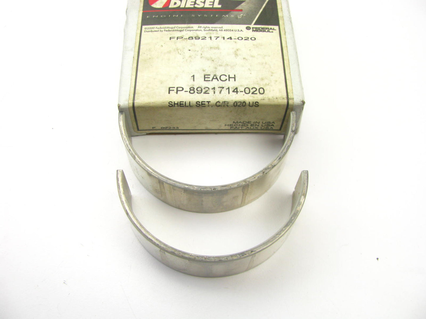 Detroit Diesel 8.2L 500 OHV Diesel V8 020 SIZE Rod Bearings Fp Diesel FP-8921714