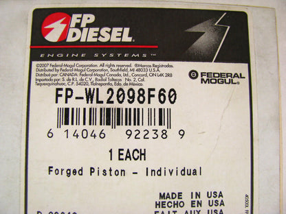 FP Diesel FP-WL2098F60 Forged Piston .060'' - Ford Tractor 172