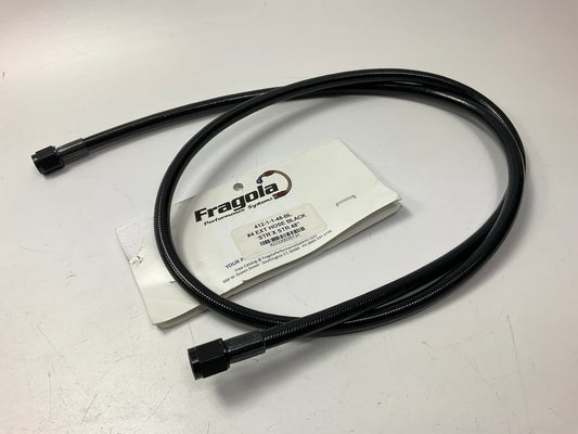 Fragola 412-1-1-48-BL 6000 PTFE-Lined Braided Stainless Pre-Made Brake Hose Line