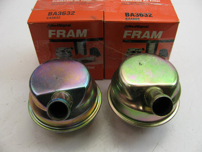 (2) Fram BA3632 Engine Crankcase Breather Element Replaces: 42997 PBA3632