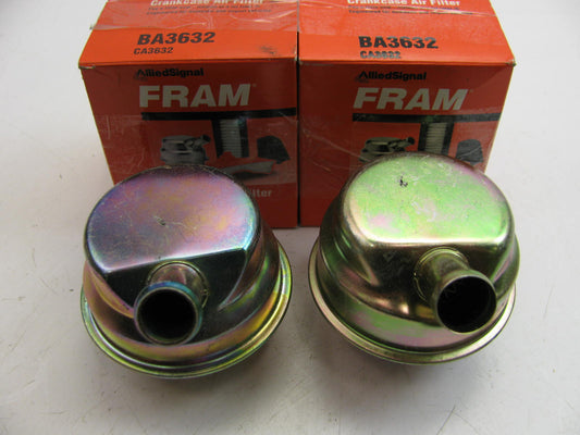 (2) Fram BA3632 Engine Crankcase Breather Element Replaces: 42997 PBA3632