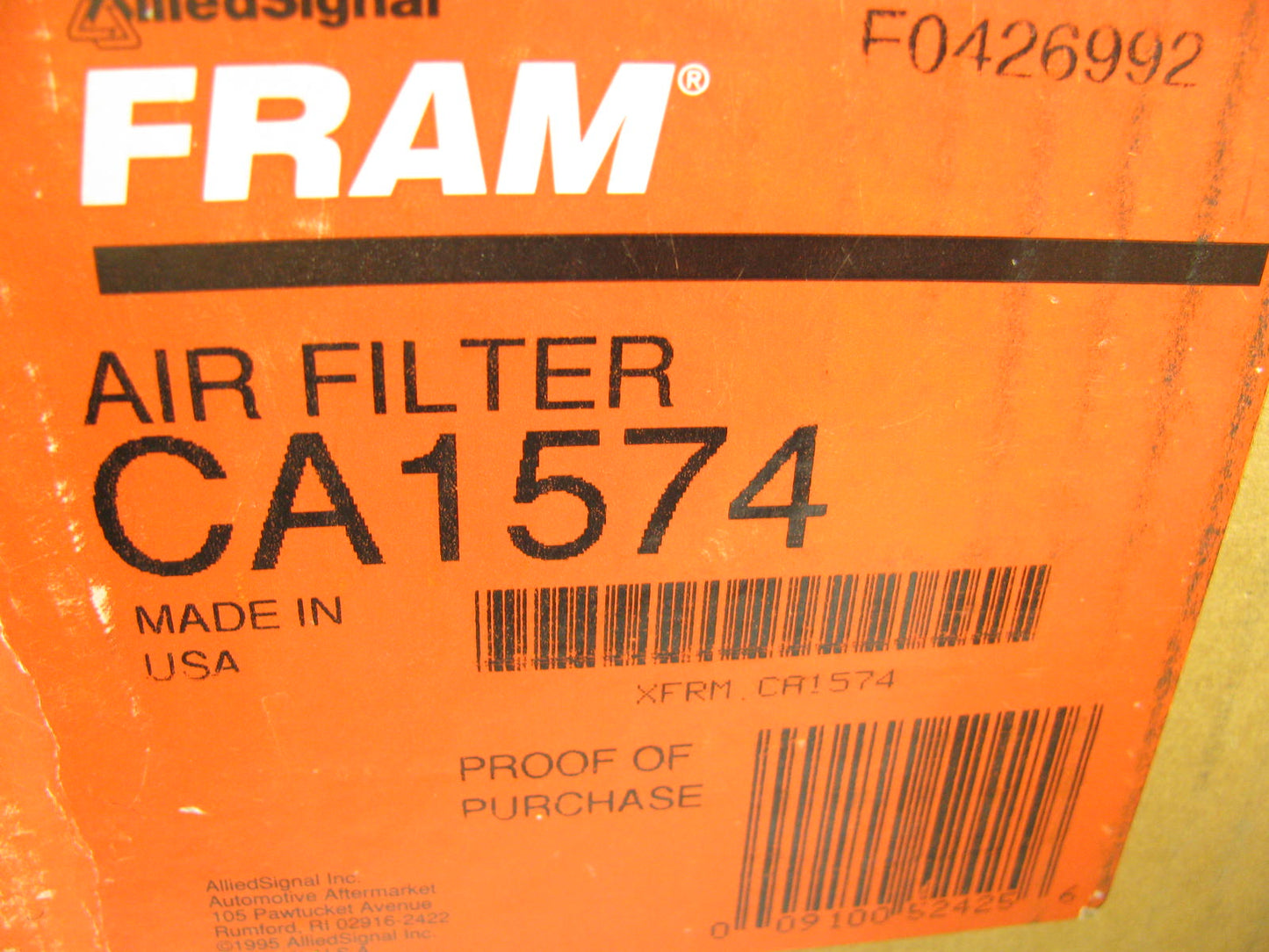 Fram CA1574 Engine Air Filter