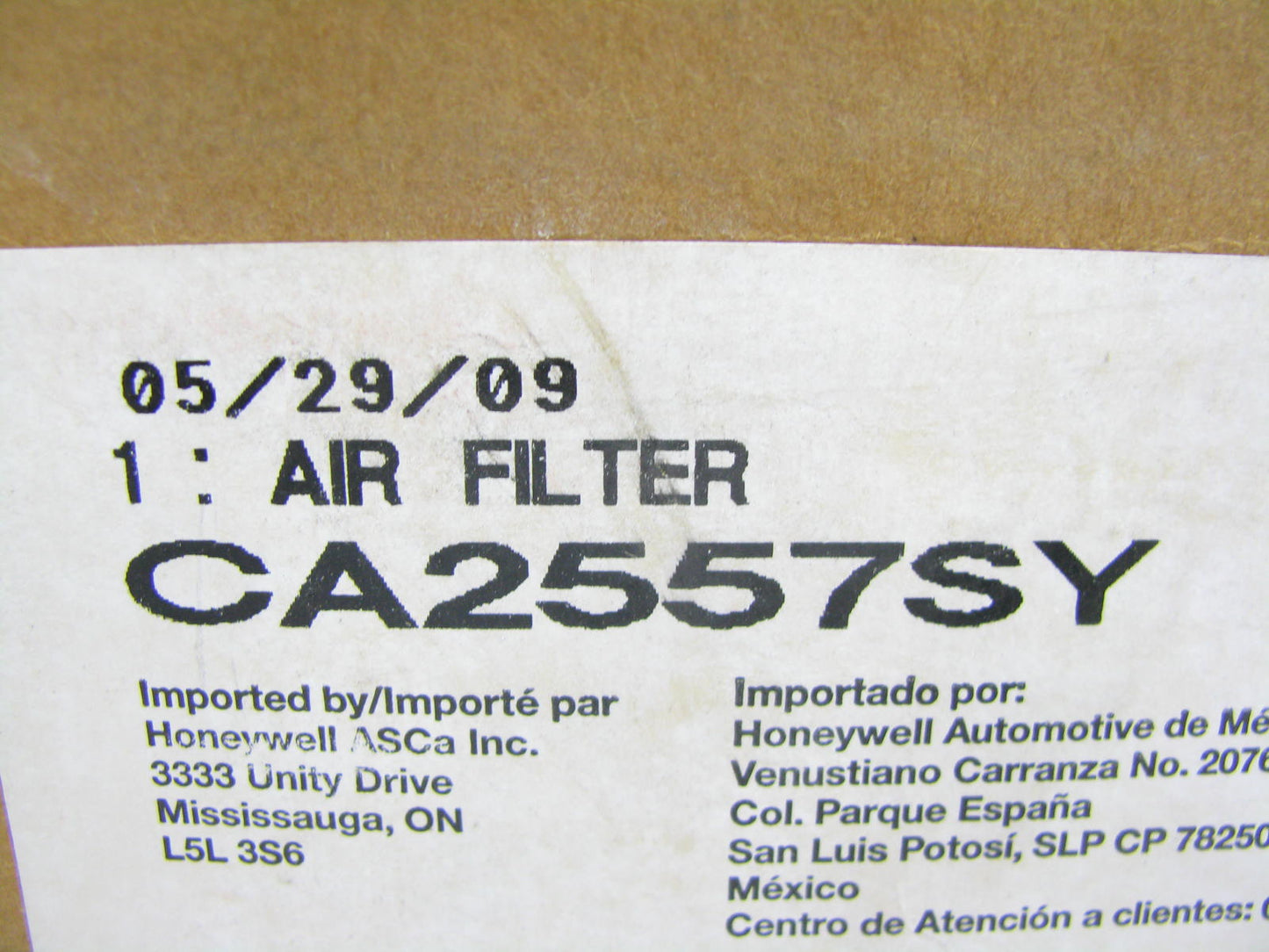 Fram CA2557SY Air Filter Replaces 42769 LAF1793 AF631 R804523 PA2489 A888C