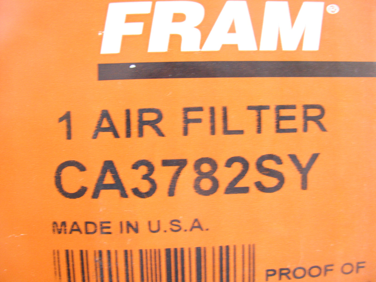 Fram CA3782SY Air Filter Replaces 42217 A63535 LAF1790 AF545 AF976 P124047