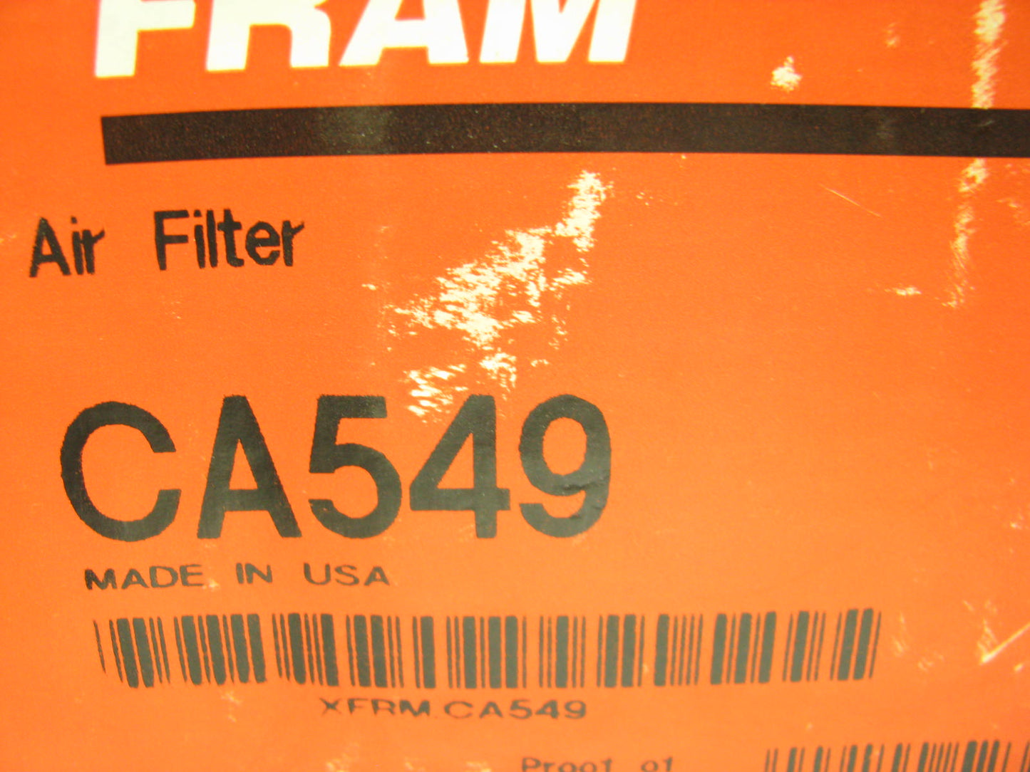 Fram CA549 Air Filter Replaces 42115 A42002 2115 LAF1853 AF308 AF378 P136836