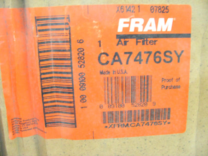 Fram CA7476SY Air Filter Replaces A2112C RS3515 46589 A65010 LAF4510 AF2211