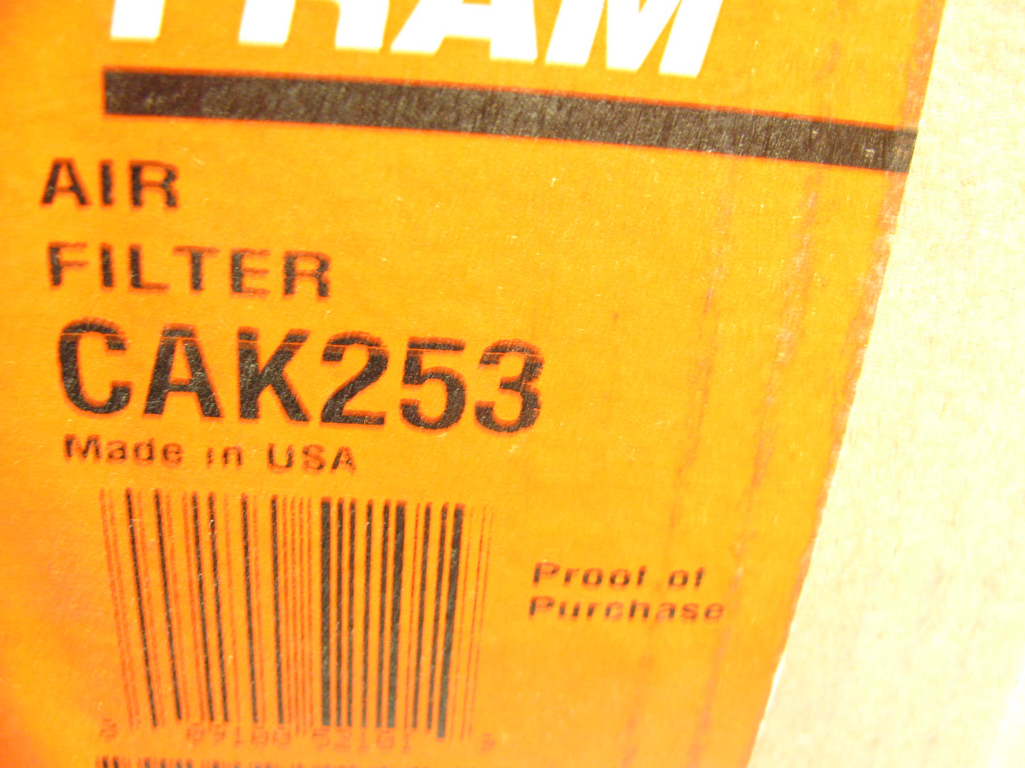 Finned Air Filter  Fram CAK253 / 42222 For Various HD Equip + Trucks