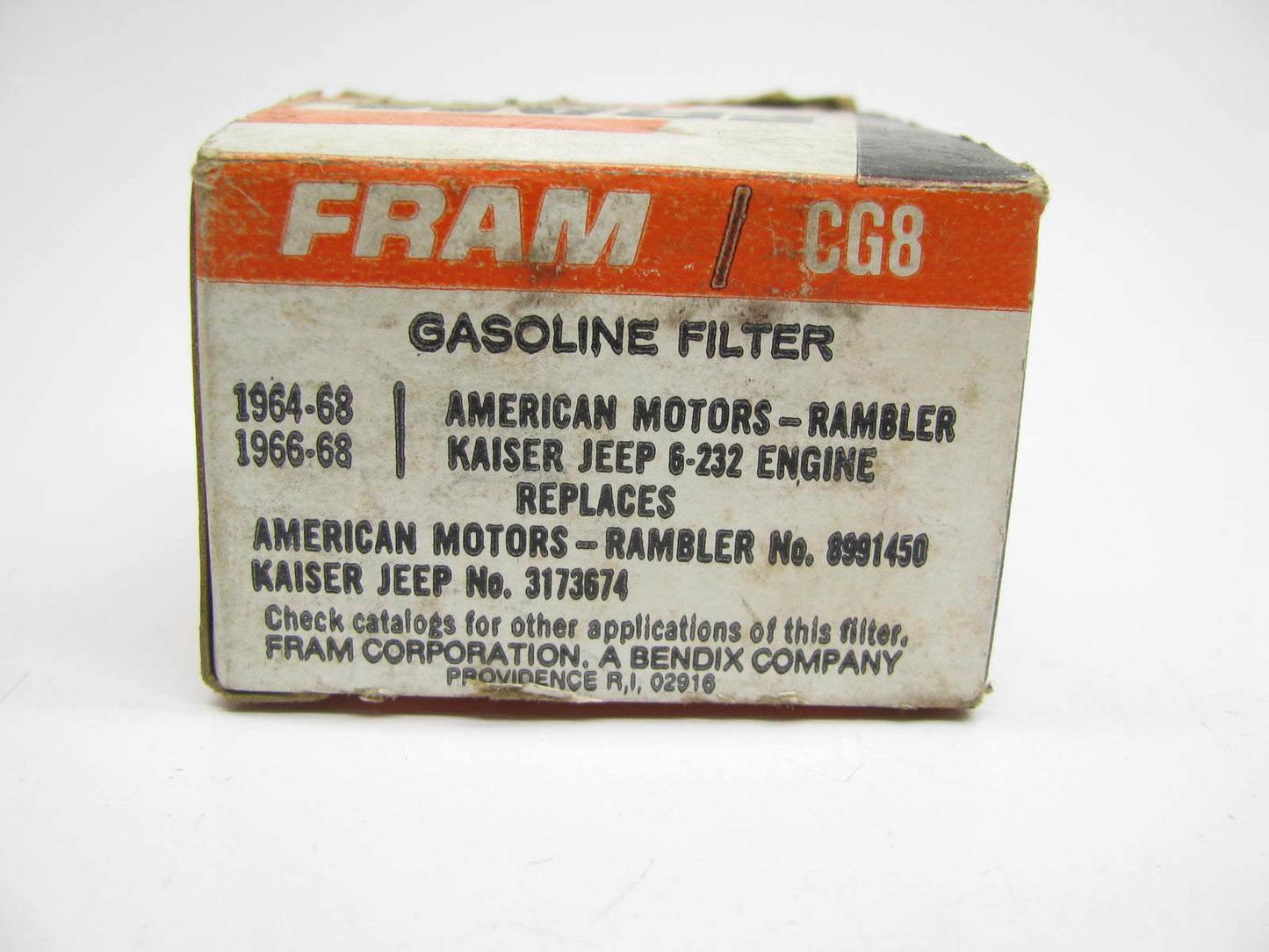 Fram CG8 Cartridge Fuel Metal Canister Filter
