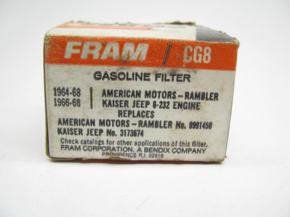 Fram CG8 Cartridge Fuel Metal Canister Filter