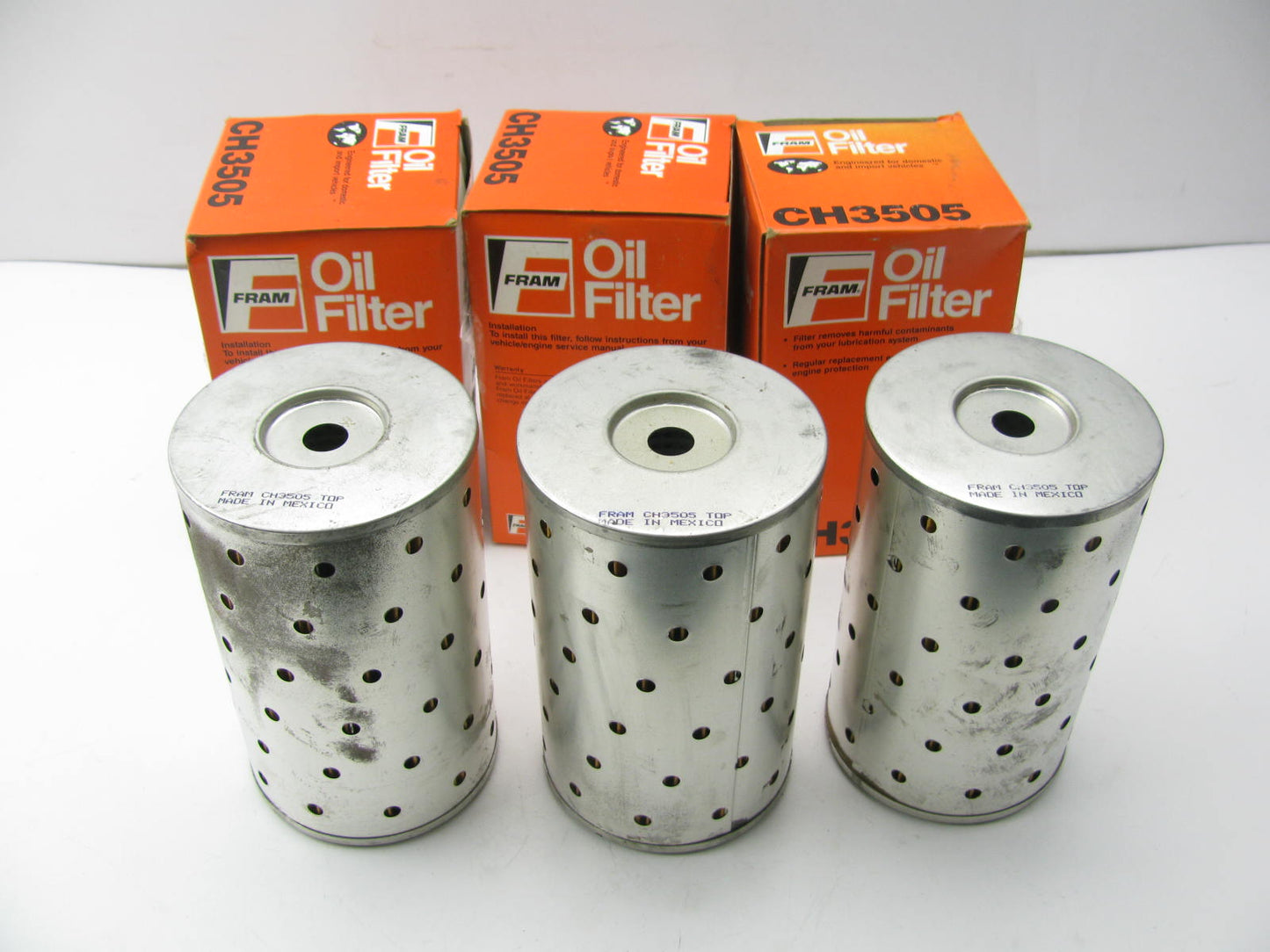 (3) Fram CH3505 Oil Filter Replaces L44754 LP2256 LF365 LF720 PT153 PF1052