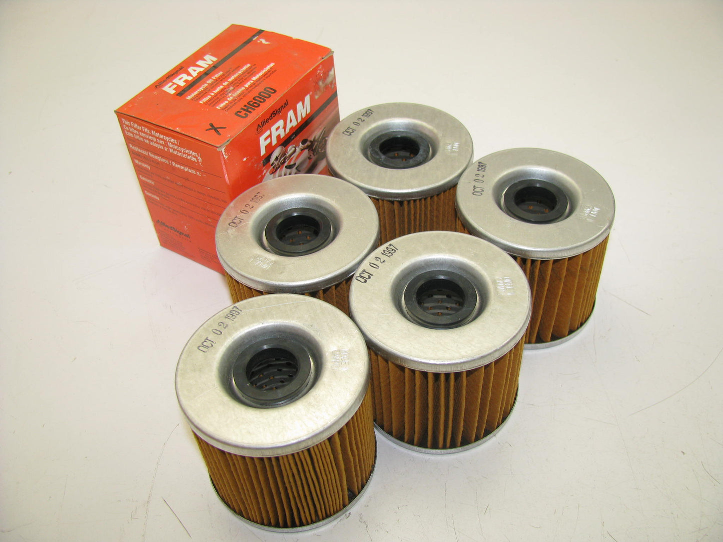 (5) Fram CH6000 Motorcycle Engine Oil Filters