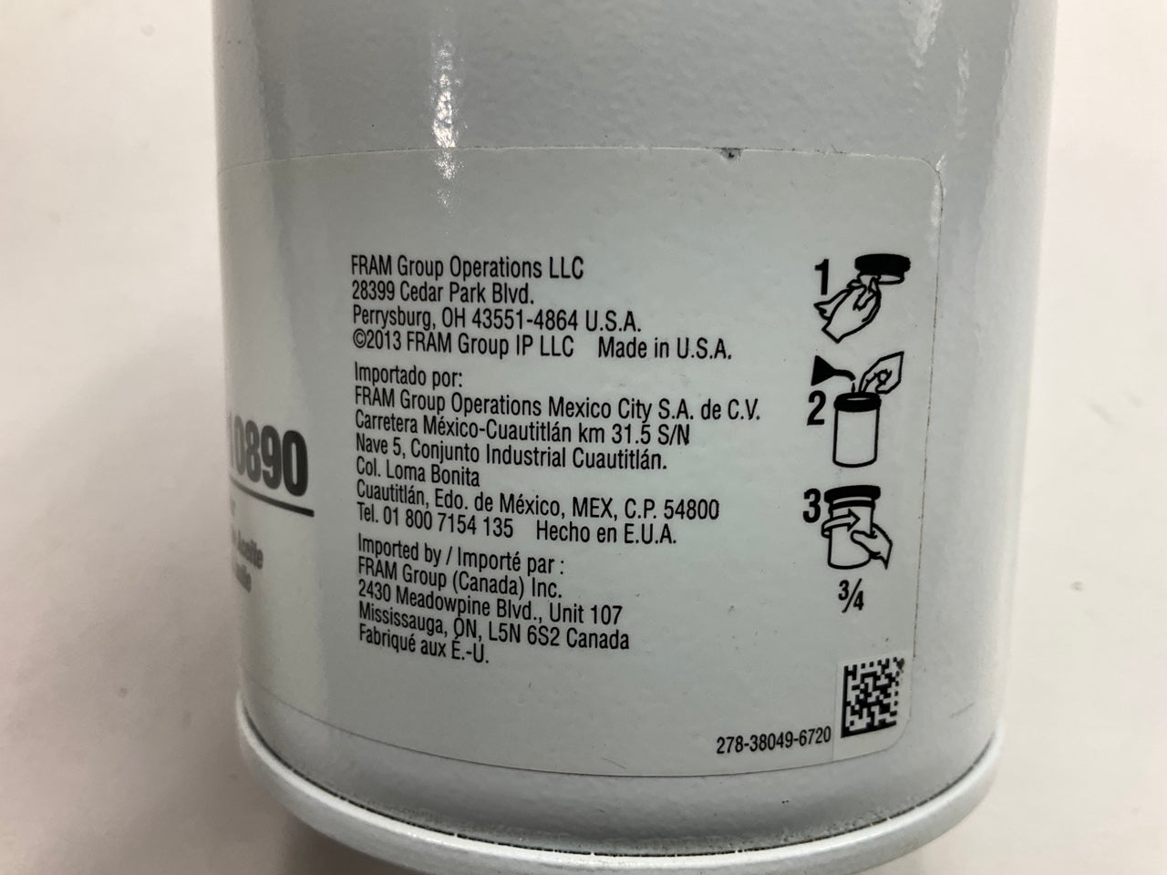 Fram FP10890 Oil Filter - 2011-2018 Ford F-250 F-350 F450 Super Duty 6.7L DIESEL