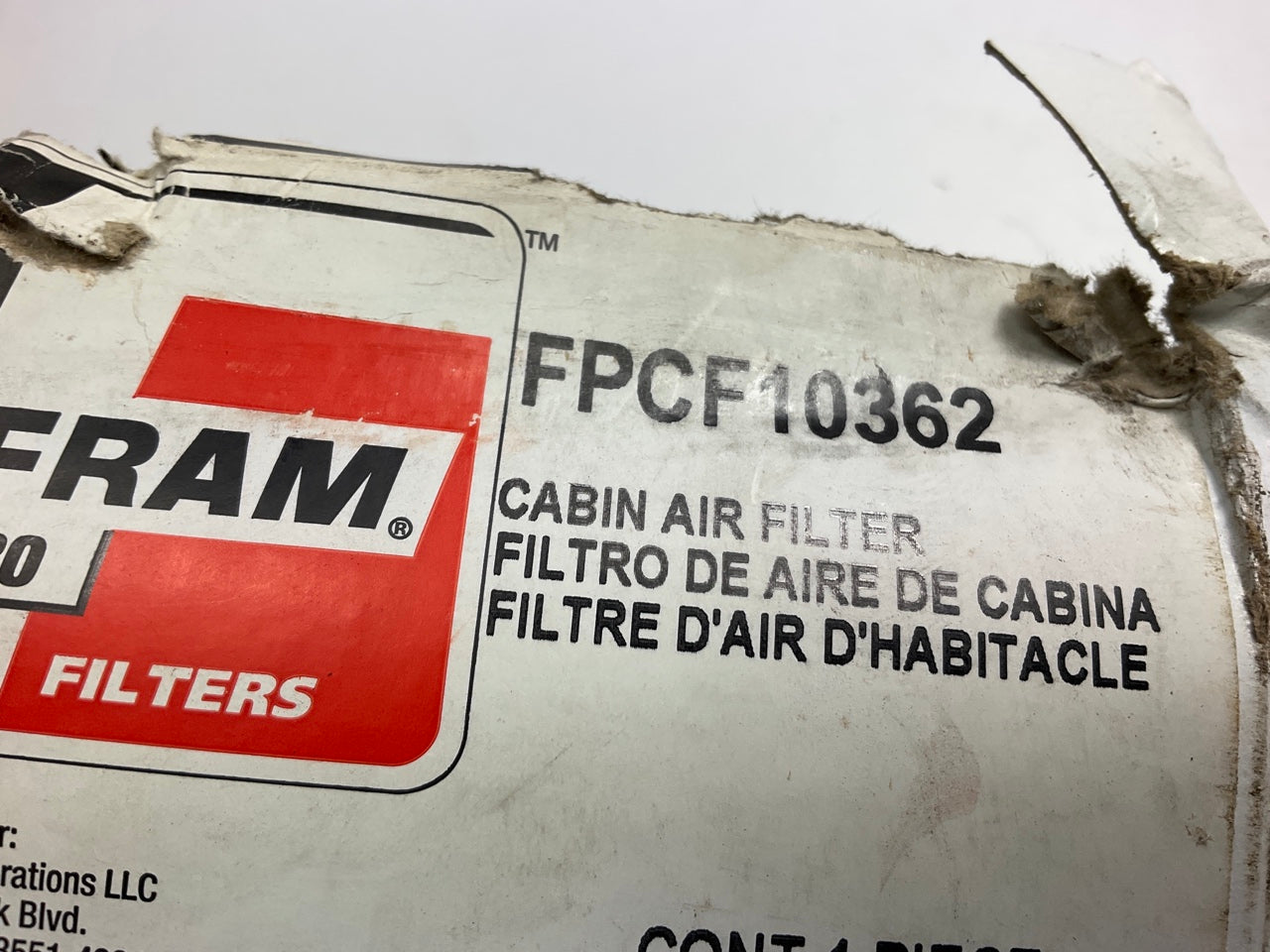 Fram FPCF10362 Cabin Air Filter