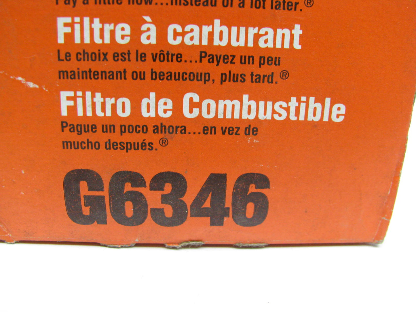 Fram G6346 Fuel Filter Replaces 33500 F43182 G2935 GF242 G2935 86494 GF542