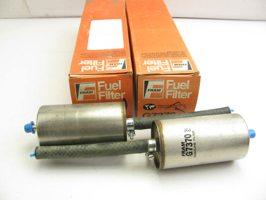 (2) Fram G7370 In-Line Fuel Filter For 1990 Dodge Dakota