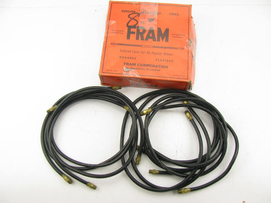 (6) Fram L44 VINTAGE Framflex Bypass Oil Filter Hose - UNKNOWN EXACT FITMENT