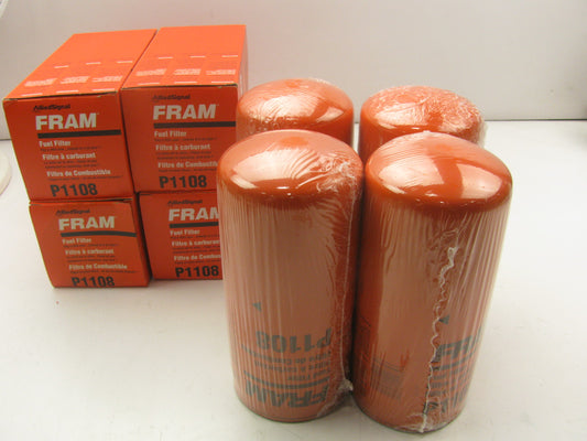 (4) Fram P1108 Diesel Fuel Water Separator Filter Replaces 33336 F60046 FF986