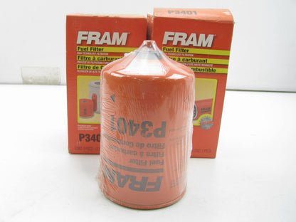 (2) Fram P3401 Fuel Filter Replaces 33357 L60043 3357 LFF3417 FF989 FS1280