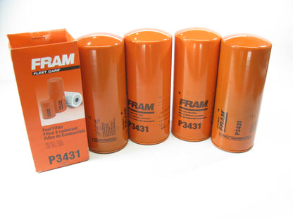 (4) Fram P3431 Secondary Fuel Filter Replaces 24556 33216 FF222 FF5348 P169098