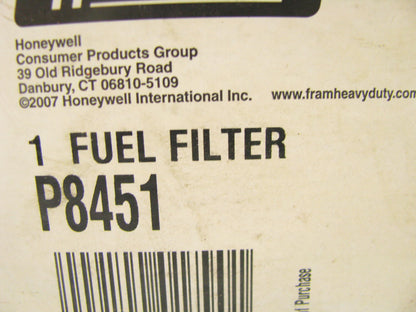 P8451 Spin-on Fuel Filter For 97-08 Freightliner FS65 7.2L Turbocharged DIESEL