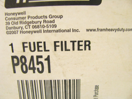 P8451 Spin-on Fuel Filter For 97-08 Freightliner FS65 7.2L Turbocharged DIESEL
