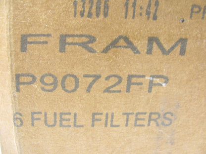 (x6)  FRAM P9072 HD Secondary Spin-on Fuel Filter