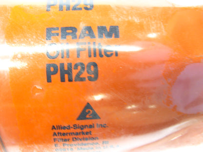 (2) Fram PH29 Oil Filter Replaces 51755 LFP55 LF255 LF610 P551287 BT395