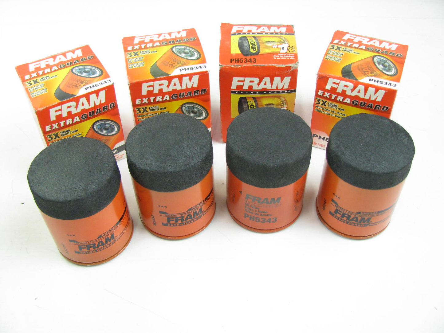 (4) Fram PH5343 Oil Filter Replaces 51357 L14610 PH2867 F12Z-6731-B FL821