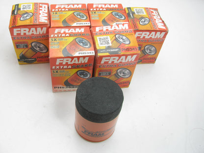 (6) Fram PH5343 Oil Filter Replaces 51357 L14610 PH2867 F12Z-6731-B FL821