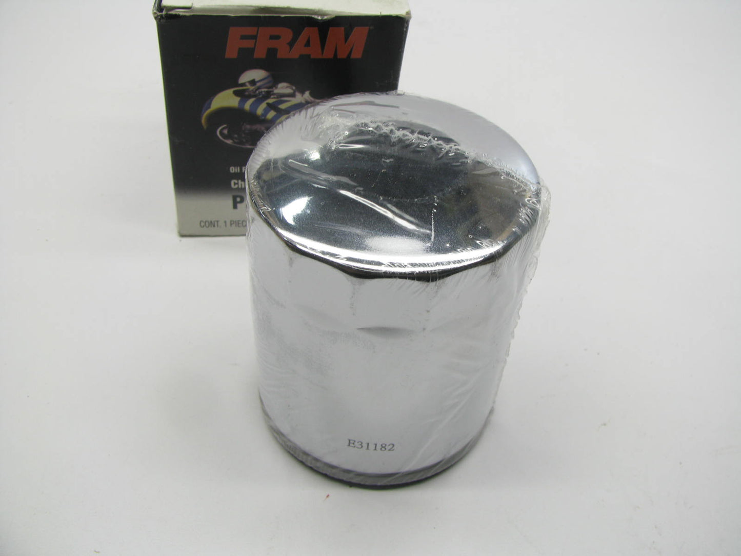 Fram PH6065B Chrome Motorcycle Engine Oil Filter For Harley Davidson